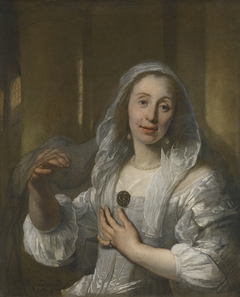 Portrait of a Lady in White by Bartholomeus van der Helst