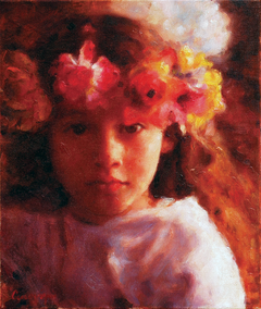 "Portrait of a little girl" by Οδυσσέας Οικονόμου