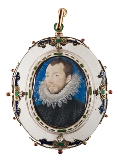 Portrait of a nobleman by Nicholas Hilliard