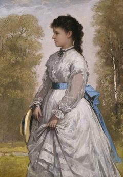 Portrait of Agnes Elizabeth Claflin by William Morris Hunt