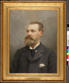 Portrait of Architect Theodor Decker by Fredrik Ahlstedt