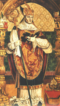 Portrait of Bishop Piotr Tomicki by Stanisław Samostrzelnik