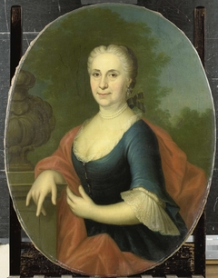 Portrait of Cornelia van Schuylenburgh, Wife of Diederik van Bleyswijk by Conrad Kuster