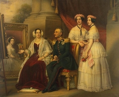 Portrait of Duke of Saxe-Altenburg Joseph's Family by Joseph Karl Stieler