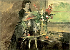 Portrait of Estelle Musson Degas by Edgar Degas