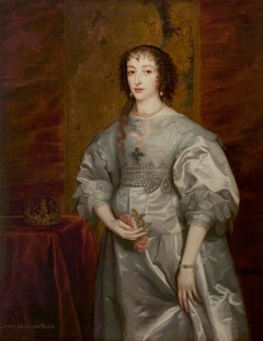 Portrait of Henrietta Maria of France, Queen of England, Scotland and Ireland by Anthony van Dyck