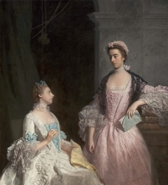 Portrait of Horace Walpole's Nieces: The Honorable Laura Keppel and Charlotte, Lady Huntingtower by Allan Ramsay