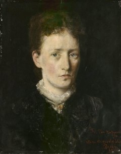 Portrait of Karen Marie Bætzmann, b. Fougner by Hans Heyerdahl