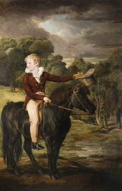 Portrait Of Lord Stanhope ( 1805-66 ) Riding A Pony by James Ward