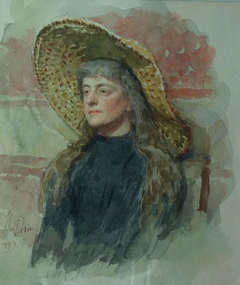 Portrait of painter Elizabeta Nikolayevna Zvantseva by Ilya Repin