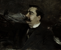 Portrait of Ruggiero Leoncavallo, 1858-1919 by Giovanni Boldini