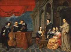 Portrait of the Duarte family by Gonzales Coques