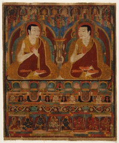 Portrait of Two Taklung Lamas by Anonymous