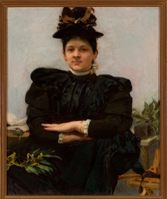 Portrait of Wanda Strażyńska by Józef Mehoffer