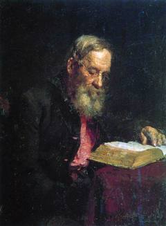 Portrait of Yefim Vasilyevich Repin, the artist's father by Ilya Repin