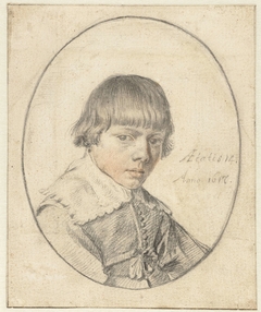 Portret van een 14-jarige jongen by Unknown Artist