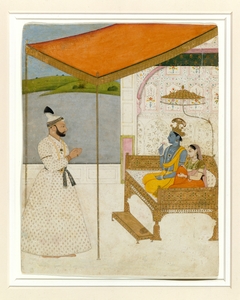 Raja Balwant Singh’s Vision of Krishna and Radha by Nainsukh