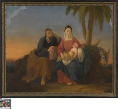 Rest on the Flight into Egypt by Henry Jean Becquet