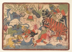 “Royal Hunt,” folio from a Mahabharata by anonymous painter