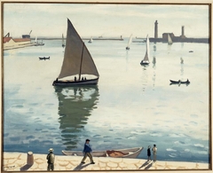 Sailboats in Sète by Albert Marquet