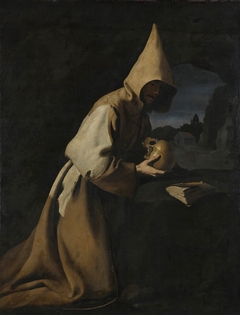 Saint Francis Kneeling in Meditation by Francisco de Zurbarán