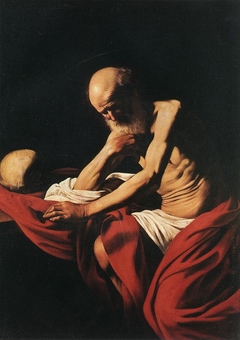 Saint Jerome in Meditation by Caravaggio