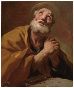 Saint Peter weeping by Luca Giordano