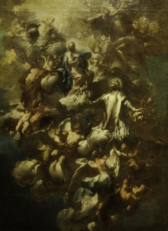 Saint Philip Neri in Glory by Giovanni Domenico Ferretti