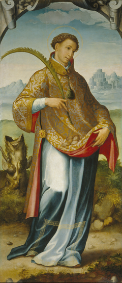 Saint Stephen / The Imposition of the Chasuble on Saint Ildephonsus by Juan Correa de Vivar