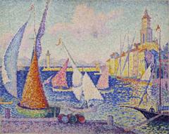 Saint-Tropez, the Pier by Paul Signac