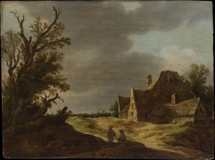 Sandy Road with a Farmhouse by Jan van Goyen