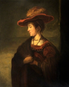 Saskia van Uylenburgh (1612-1642) (after Rembrandt) by Charles Felu