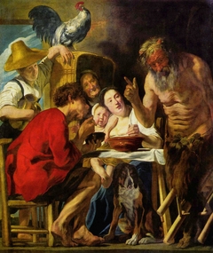 Satyr and the peasant by Jacob Jordaens