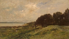 Seashore at Villerville by Charles-François Daubigny