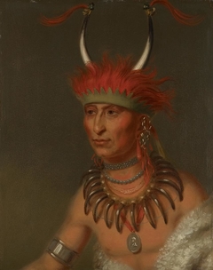 Shaumonekusse, Oto Half Chief (Husband of Eagle of Delight) by Charles Bird King