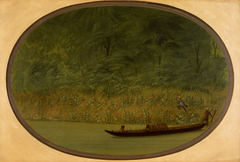 Shore of the Uruguay - Making a Sketch by George Catlin