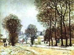 Snow at Louveciennes by Alfred Sisley