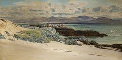 Snowdon And Caernarvon From Llanddwyn Island by Frederick William Hayes