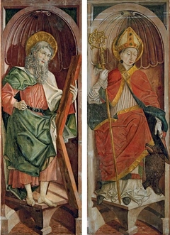 St. Korbinian, right wing from an altarpiece (exterior) by Friedrich Pacher