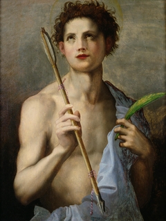 St. Sebastian Holding Two Arrows and the Martyr's Palm by Andrea del Sarto