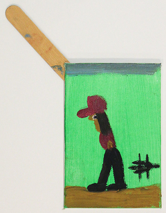 Standing Figure (with Baseball Bat) by Clementine Hunter