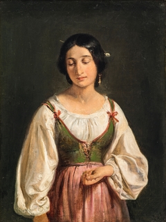 Standing Italian Woman by Wilhelm Marstrand