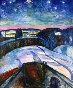 Starry Night by Edvard Munch