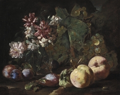 Still Life of Fruit and Flowers by Abraham Brueghel