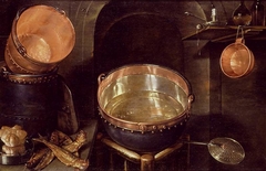 Still Life of Kitchen Utensils by Cornelis Jacobsz Delff