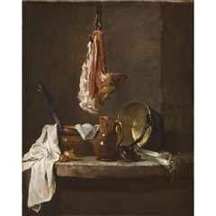 Still Life with a Rib of Beef by Jean-Baptiste-Siméon Chardin