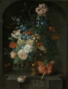 Still Life with Flowers by Coenraet Roepel