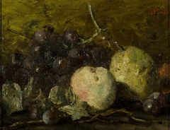 Still life with fruit by Sina Mesdag-van Houten