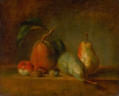 Still Life with Pears by Francúzsky maliar z 19 storočia