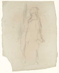 Studie van een staande vrouw by Matthijs Maris